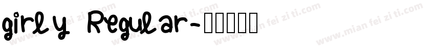 girly Regular字体转换